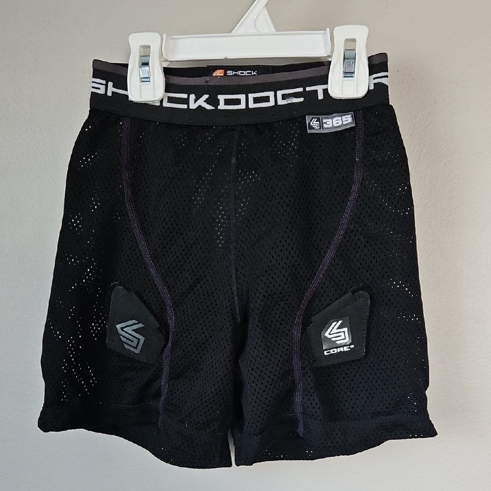 Girls Black Shock Doctor Athletic Shorts